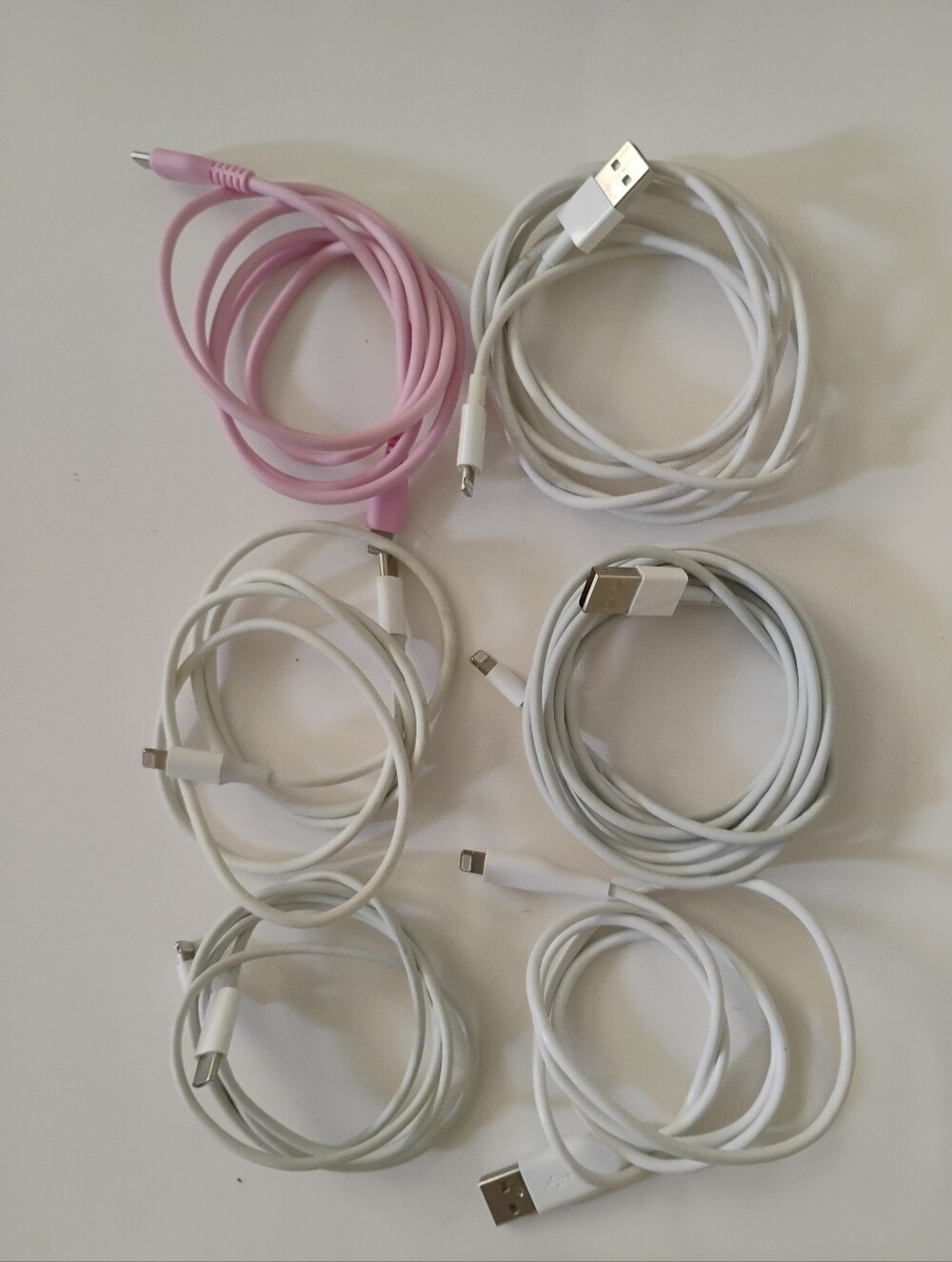 6 Lightning to USB Cables Multiple Sizes